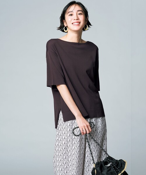 UNFILO(アンフィーロ)の「プリントイージーパンツ(その他パンツ・レディース・アイボリー系5/ブラック系5・X-SMALL/SMALL/MEDIUM/LARGE)」の5枚目の写真