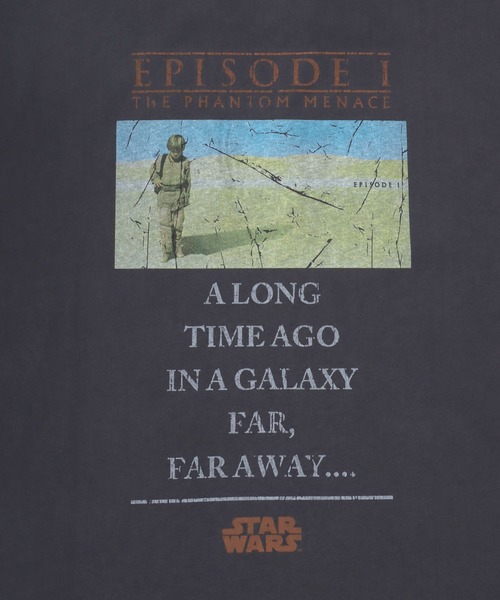 STAR WARS（スターウォーズ）の「STAR WARS/スターウォーズ ヴィンテージライク フロント バックプリント 半袖Tシャツ レディース メンズ（Tシャツ/カットソー・メンズ・ブラック系その他/ブラック系その他2・M/L/LL）」の16枚目の写真