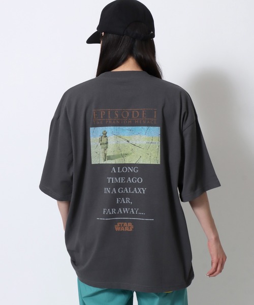 STAR WARS（スターウォーズ）の「STAR WARS/スターウォーズ ヴィンテージライク フロント バックプリント 半袖Tシャツ レディース メンズ（Tシャツ/カットソー・メンズ・ブラック系その他/ブラック系その他2・M/L/LL）」の20枚目の写真