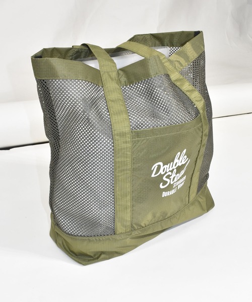 DOUBLE STEAL（ダブルスティール）の「メッシュトートバッグ（トートバッグ・メンズ・ブラック/カーキ・FREE）」の9枚目の写真