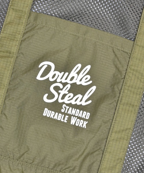 DOUBLE STEAL（ダブルスティール）の「メッシュトートバッグ（トートバッグ・メンズ・ブラック/カーキ・FREE）」の12枚目の写真