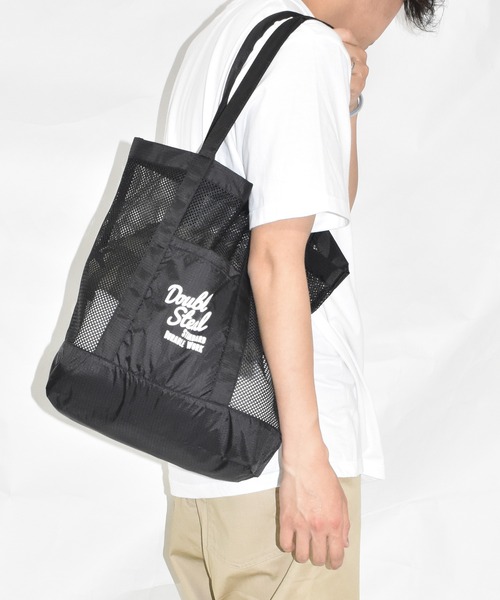 DOUBLE STEAL（ダブルスティール）の「メッシュトートバッグ（トートバッグ・メンズ・ブラック/カーキ・FREE）」の13枚目の写真