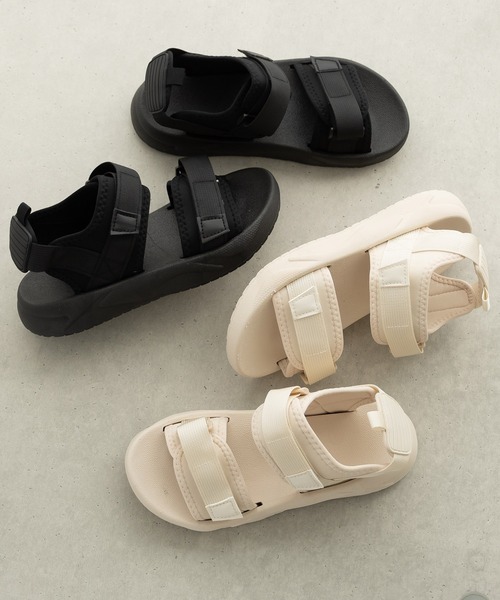 SVEC(シュベック)の「厚底 ベルクロ スポーツサンダル(サンダル・レディース・ブラック/ホワイト・35/36/37/38/39/40)」の13枚目の写真