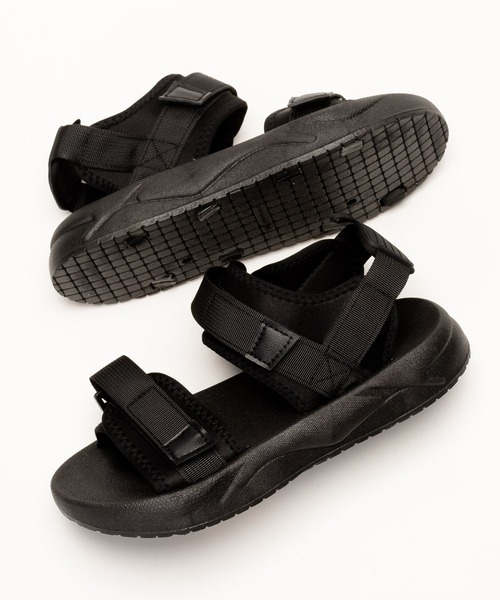 SVEC(シュベック)の「厚底 ベルクロ スポーツサンダル(サンダル・レディース・ブラック/ホワイト・35/36/37/38/39/40)」の18枚目の写真