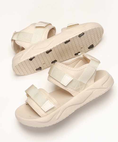 SVEC(シュベック)の「厚底 ベルクロ スポーツサンダル(サンダル・レディース・ブラック/ホワイト・35/36/37/38/39/40)」の9枚目の写真