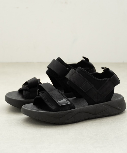 SVEC(シュベック)の「厚底 ベルクロ スポーツサンダル(サンダル・レディース・ブラック/ホワイト・35/36/37/38/39/40)」の19枚目の写真