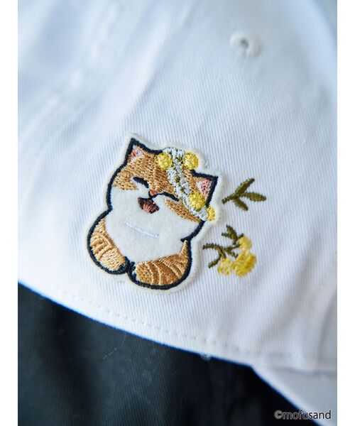 dazzlin（ダズリン）の「【mofusandコラボ】刺繍ワッペンCAP（キャップ・レディース・ネイビー/ブラック/オフホワイト・FREE）」の11枚目の写真