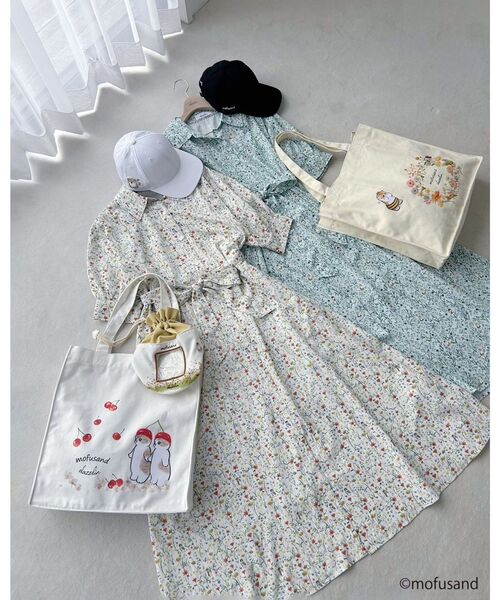 dazzlin（ダズリン）の「【mofusandコラボ】刺繍ワッペンCAP（キャップ・レディース・ネイビー/ブラック/オフホワイト・FREE）」の12枚目の写真