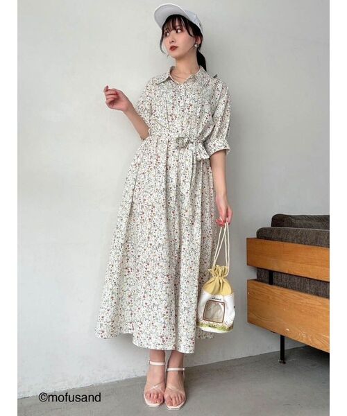 dazzlin（ダズリン）の「【mofusandコラボ】刺繍ワッペンCAP（キャップ・レディース・ネイビー/ブラック/オフホワイト・FREE）」の21枚目の写真