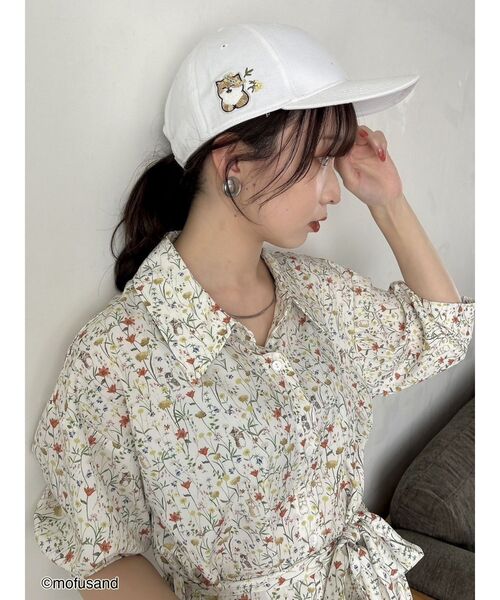未使用 完売 コラボ mofusand dazzlin ワンピース 花柄 ネコ dazzlin×モフサンドのコラボ Tシャツ、ワンピース、トートバッグ