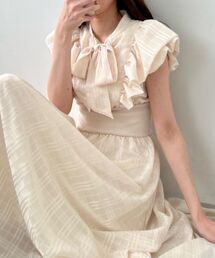 MAJESTIC LEGON | ボウタイフリルコルセットワンピース(ワンピース)