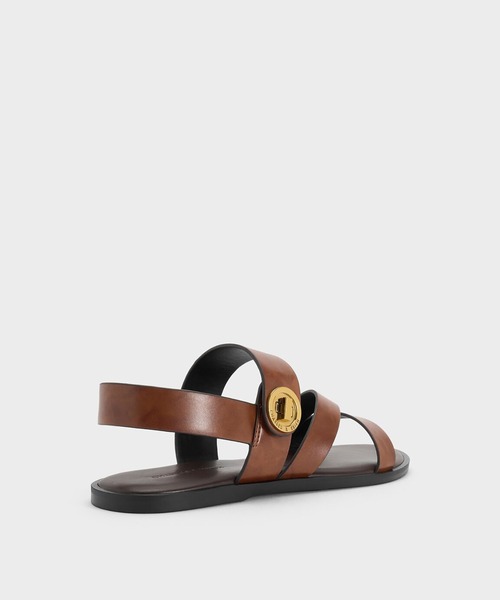 CHARLES & KEITH(チャールズ & キース)の「Yaraヤラターンロックストラッピーサンダル(サンダル・レディース・ブラック/ゴールド/ダークブラウン/ホワイト/ライトブラウン・23.5cm/23cm/22.5cm/25cm/24.5cm/25.5cm)」の18枚目の写真