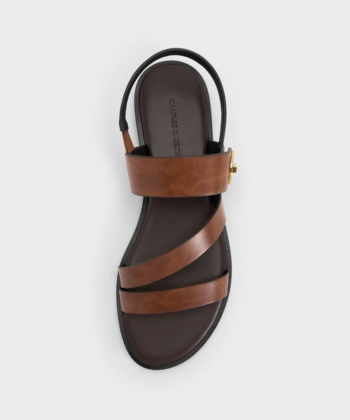 CHARLES & KEITH(チャールズ & キース)の「Yaraヤラターンロックストラッピーサンダル(サンダル・レディース・ブラック/ゴールド/ダークブラウン/ホワイト/ライトブラウン・23.5cm/23cm/22.5cm/25cm/24.5cm/25.5cm)」の20枚目の写真