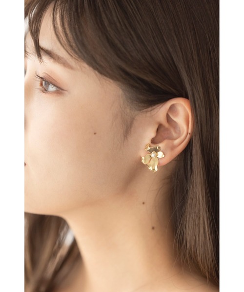 Her lip to（ハーリップトゥー）の「Iris Gold Plated Earring（イヤリング・レディース・ゴールド・FREE）」の4枚目の写真