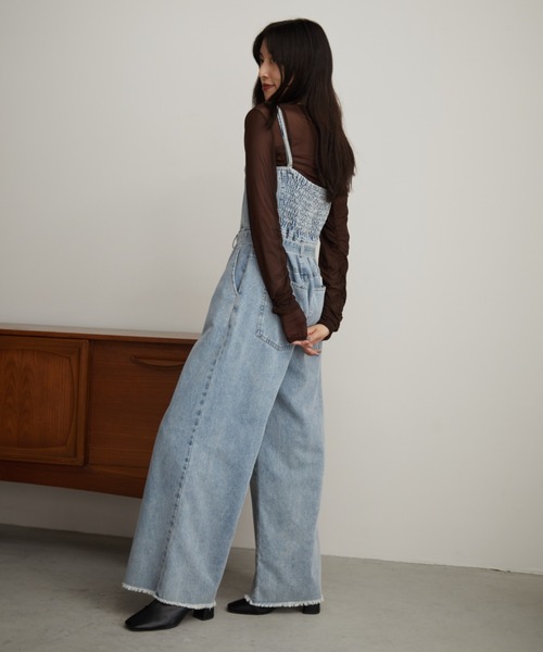 セール】デニムベアオールインワン（つなぎ/オールインワン