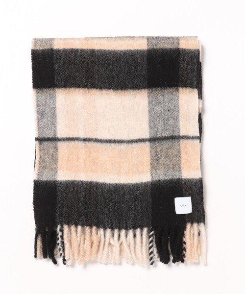 Lui's（ルイス）の「ウール混チェックブークレーマフラー（マフラー・レディース・ネイビー/ブラック・FREE）」の18枚目の写真