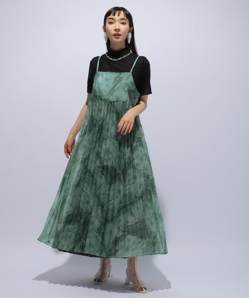 【新品タグ付き】HARE オーロラシアーキャミワンピース ブルー 完売品 HARE（ハレ）の「オーロラシアーキャミワンピース(HARE