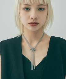 GOLDY | メタル グレイン サッシュ リボン ネックレス(ネックレス)