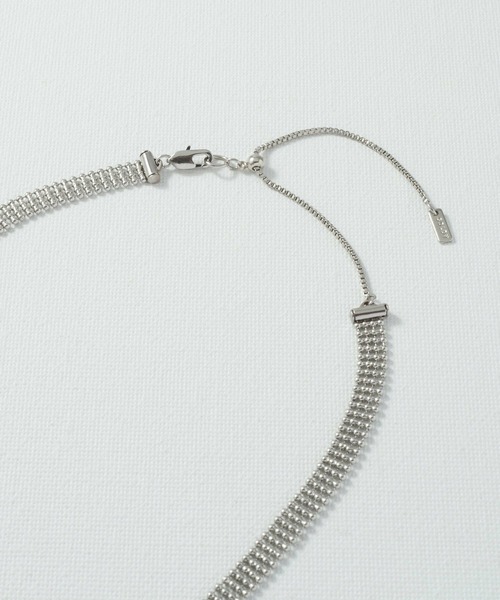 GOLDY（ゴールディ）の「メタル グレイン サッシュ リボン ネックレス（ネックレス・レディース・シルバー/ガンメタ/ゴールド/シルバー系その他・FREE）」の12枚目の写真