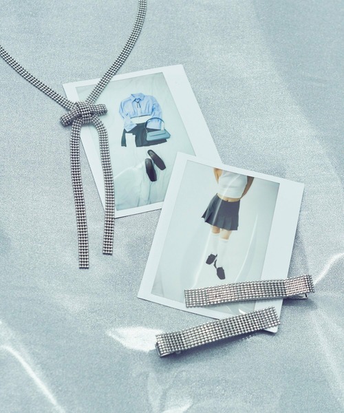 GOLDY（ゴールディ）の「メタル グレイン サッシュ リボン ネックレス（ネックレス・レディース・シルバー/ガンメタ/ゴールド/シルバー系その他・FREE）」の15枚目の写真