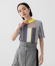 UNITED TOKYO | バーティカスイッチングニット(ニット/セーター)