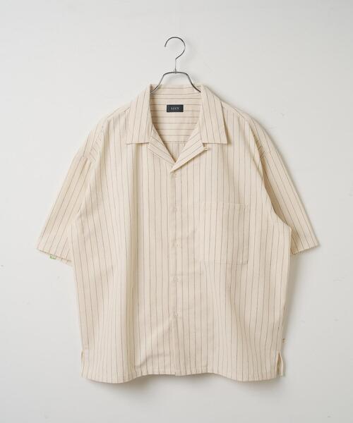 LUCY(ルーシー)の「LUCY/リネンレーヨンオープンカラーシャツ(シャツ/ブラウス・メンズ・オフホワイト/ダークグレー・LARGE/MEDIUM)」の16枚目の写真