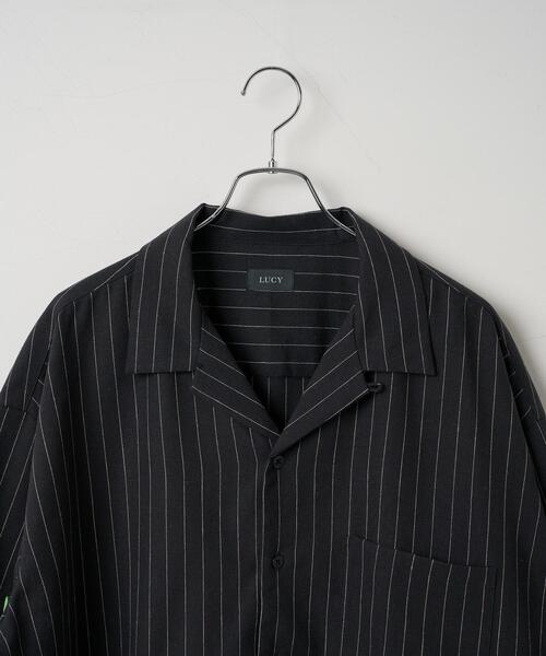 LUCY(ルーシー)の「LUCY/リネンレーヨンオープンカラーシャツ(シャツ/ブラウス・メンズ・オフホワイト/ダークグレー・LARGE/MEDIUM)」の20枚目の写真