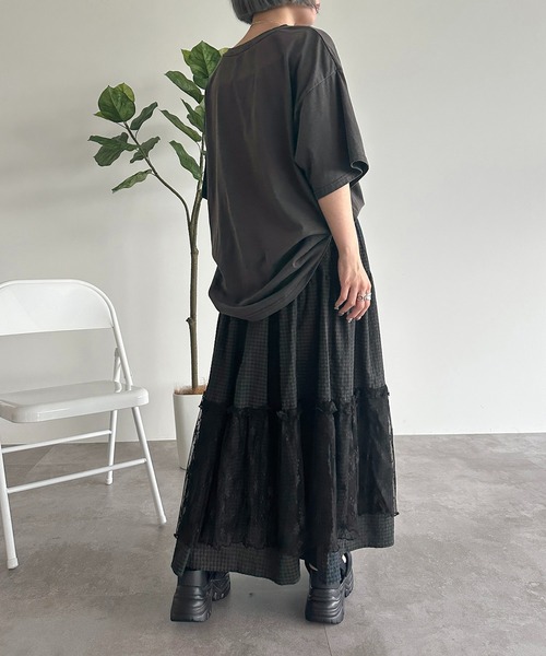 セール】レース付きティアードスカート【ZOZOTOWN限定アイテム