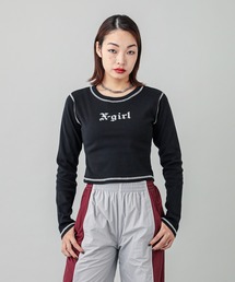 X-girl | OLD ENGLISH L/S BABY TEE(Tシャツ/カットソー)