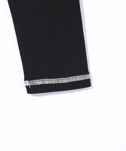 X-girl（エックスガール）の「OLD ENGLISH L/S BABY TEE（Tシャツ/カットソー・レディース・オフホワイト/ブラック・S/M）」の7枚目の写真