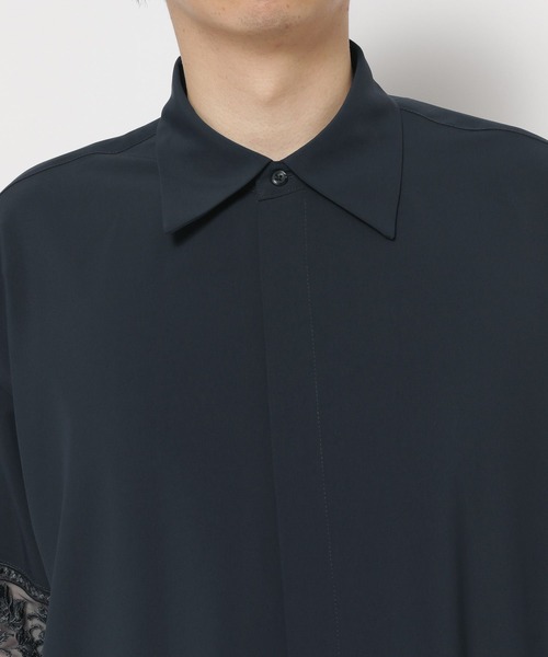 HARE（ハレ）の「シアーキリカエシシュウシャツ(HARE)（シャツ/ブラウス・メンズ・ホワイト/ブルー/ブラック・FREE）」の22枚目の写真