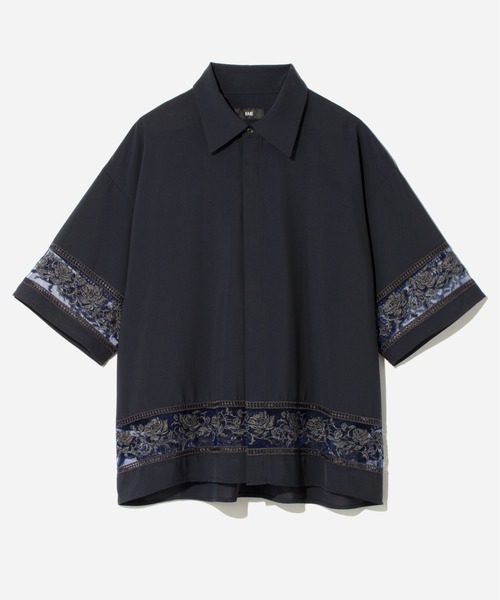 HARE（ハレ）の「シアーキリカエシシュウシャツ(HARE)（シャツ/ブラウス・メンズ・ホワイト/ブルー/ブラック・FREE）」の12枚目の写真