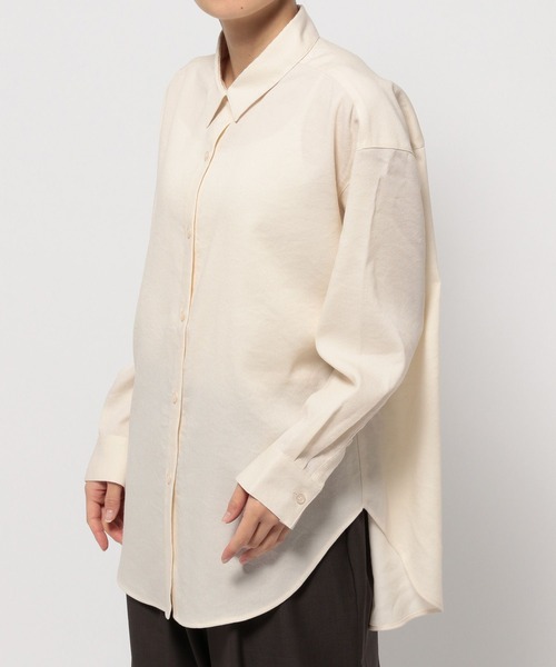 Elura（エルーラ）の「サラサラサマーリネンライクシャツ/113178（シャツ/ブラウス・レディース・ブラウン/ホワイト/チャコールグレー・FREE）」の21枚目の写真