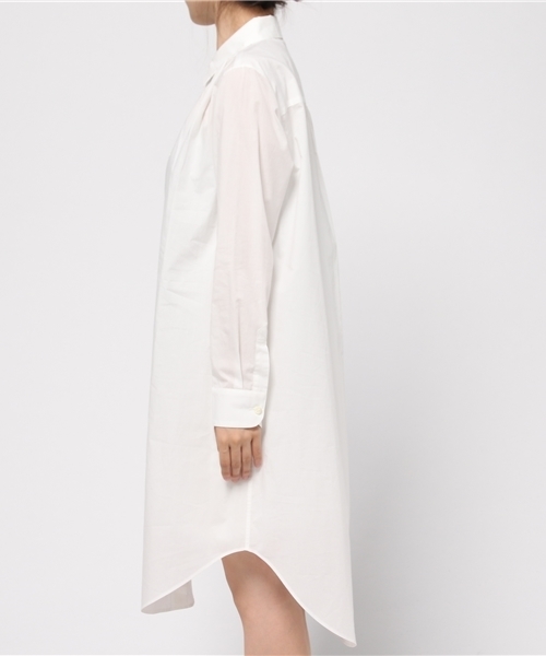 Sheta（シータ）の「オーバーシャツOP（ワンピース・レディース・オフホワイト・FREE）」の3枚目の写真