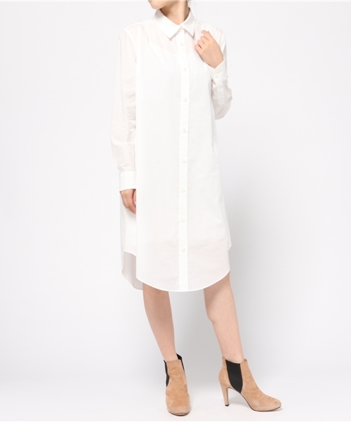 Sheta（シータ）の「オーバーシャツOP（ワンピース・レディース・オフホワイト・FREE）」の5枚目の写真