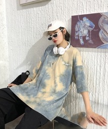 B'day（ビーデイ）の「【 B'day / ビーデー 】タイダイワンポイントT（Tシャツ/カットソー）」