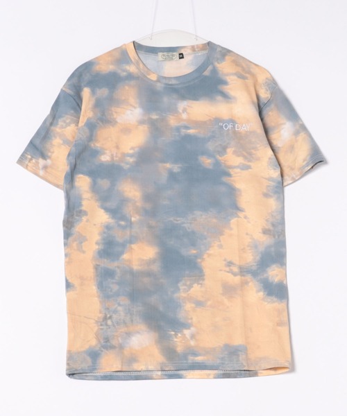 B'day(ビーデイ)の「【 B'day / ビーデー 】タイダイワンポイントT(Tシャツ/カットソー・メンズ・ブルー/レッド・MEDIUM/LARGE)」の16枚目の写真