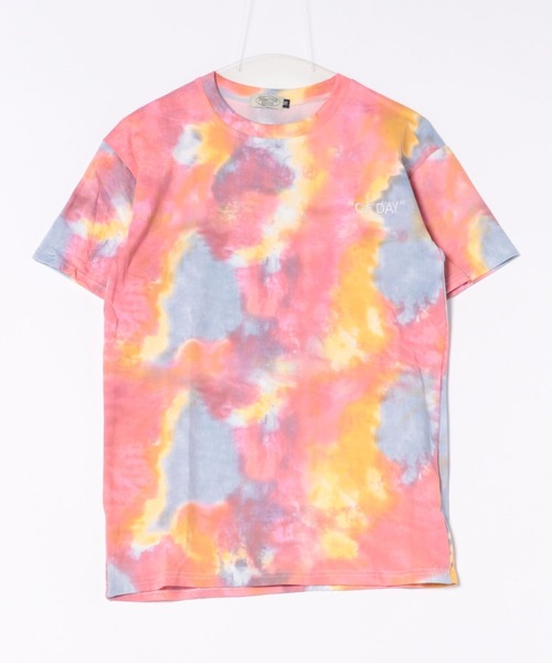 B'day(ビーデイ)の「【 B'day / ビーデー 】タイダイワンポイントT(Tシャツ/カットソー・メンズ・ブルー/レッド・MEDIUM/LARGE)」の17枚目の写真