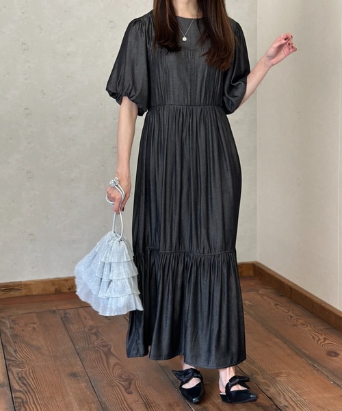 Per sist ence(パーシエンス)の「ラメシアープリーツフリル巾着バッグ(ショルダーバッグ・レディース・オフホワイト/ブラック/レッド系・FREE)」の14枚目の写真