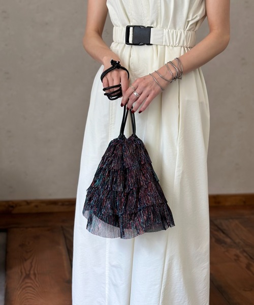 chicchi様専用ページ　ミシェル　フリル巾着トートバッグＬ chicchi様専用ページ ミシェル フリル巾着トートバッグＬ - メルカリ