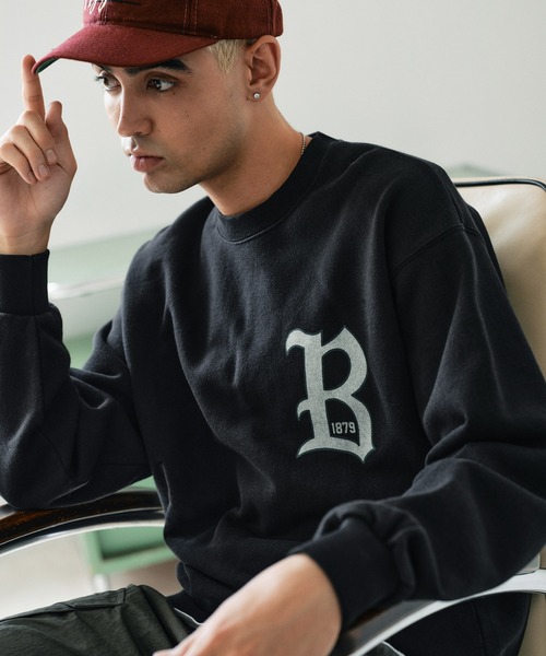 Bukta(バクタ)の「ヘビーOZ裏毛クルー(B)(スウェット・メンズ・ワインレッド/グレー/ブラック・MEDIUM/LARGE/X-LARGE)」の2枚目の写真