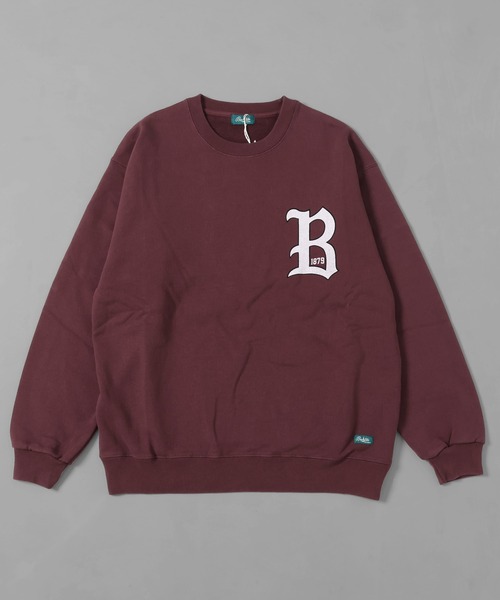 Bukta(バクタ)の「ヘビーOZ裏毛クルー(B)(スウェット・メンズ・ワインレッド/グレー/ブラック・MEDIUM/LARGE/X-LARGE)」の1枚目の写真