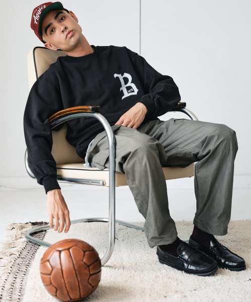 Bukta(バクタ)の「ヘビーOZ裏毛クルー(B)(スウェット・メンズ・ワインレッド/グレー/ブラック・MEDIUM/LARGE/X-LARGE)」の15枚目の写真