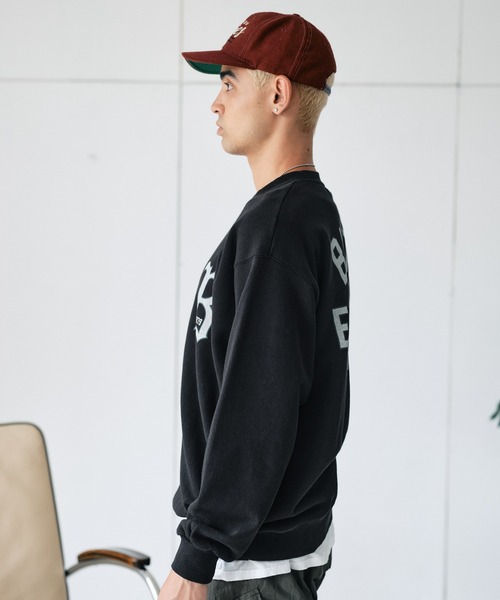 Bukta(バクタ)の「ヘビーOZ裏毛クルー(B)(スウェット・メンズ・ワインレッド/グレー/ブラック・MEDIUM/LARGE/X-LARGE)」の18枚目の写真