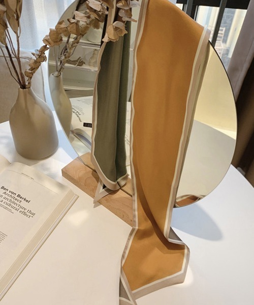 Miniministore（ミニミニストア）の「スカーフ ヘアバンド レディース ロング（バンダナ/スカーフ・レディース・ネイビー/ブラウン/ブラック×ホワイト/グリーン/オレンジ・FREE）」の17枚目の写真