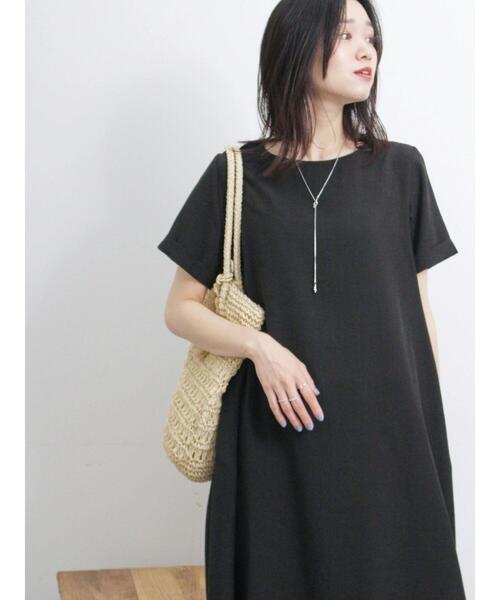 Samansa Mos2 blue(サマンサモスモスブルー)の「リネンタッチマキシフレアワンピース(ワンピース・レディース・マスタード/ブルー/ブラック・F)」の5枚目の写真