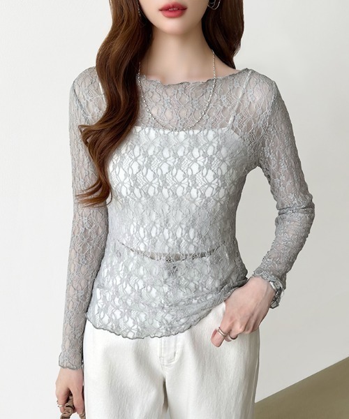 Katie 透け感長袖トップス 2AF-2307FREEサイズ新品未使用 61GEwD7aZmL._AC_SX569_.jpg