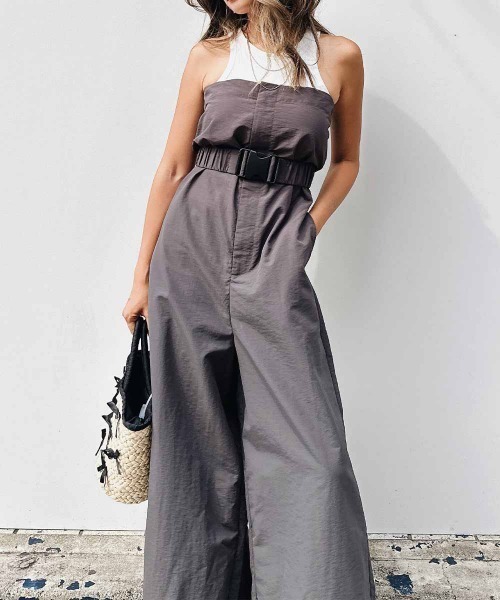 esutoreja（エストレジャ）の「リブカップタンクトップ（タンクトップ・レディース・ブラック/ホワイト/グレー/ベージュ・FREE）」の7枚目の写真