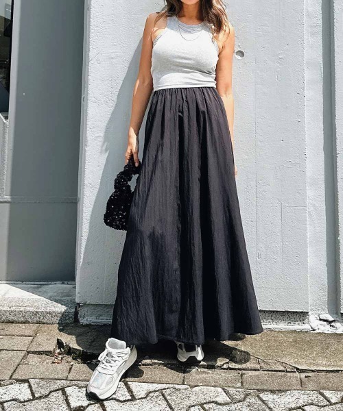 esutoreja（エストレジャ）の「リブカップタンクトップ（タンクトップ・レディース・ブラック/ホワイト/グレー/ベージュ・FREE）」の8枚目の写真