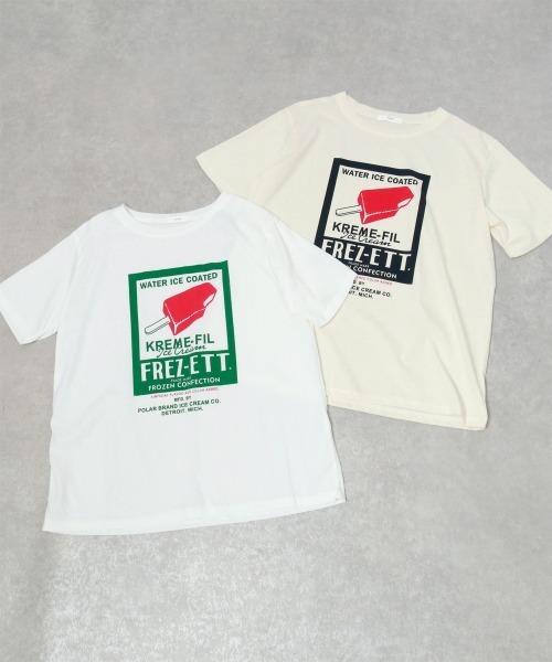Rejoule（リジュール）の「ヴィンテージライクプリントT（Tシャツ/カットソー・レディース・ホワイト/イエロー・FREE）」の13枚目の写真